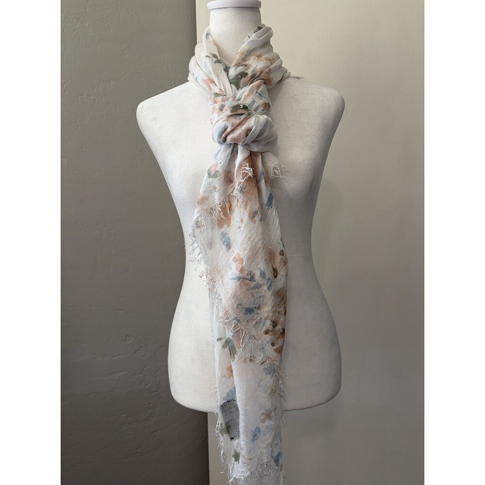 Nardi & Tagliaferri 100% Micro-modal Scarf Wrap Floral Garden Cottage Italy - Picture 4 of 9
